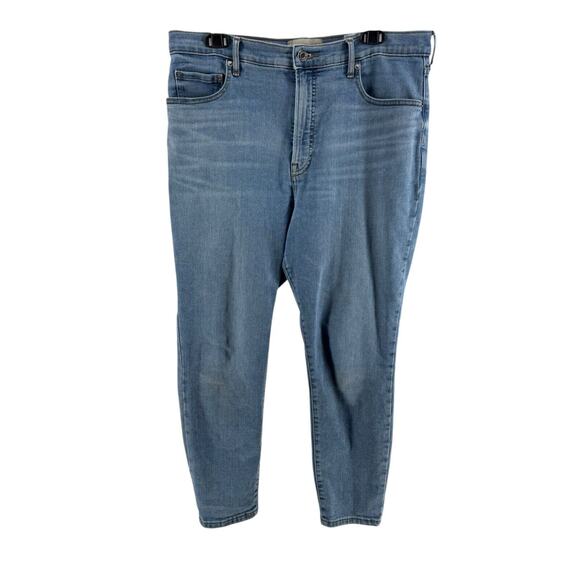 Everlane Women's Medium Wash The High Rise Skinny Ankle Jeans Size 33 - Picture 1 of 6